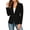 10# Black, variant on Women's Blazer Business Casual Lightweight Suit - Long Sleeve Slim Fit Work Office Jacket with Pockets Black XL
