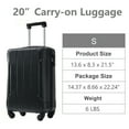 thumbnail image 5 of Carry on Luggage, Lightweight Durable ABS Suitcases with Double Wheels, TSA Lock, Hardshell 20-Inch Travel Carry-On Luggage, 5 of 7