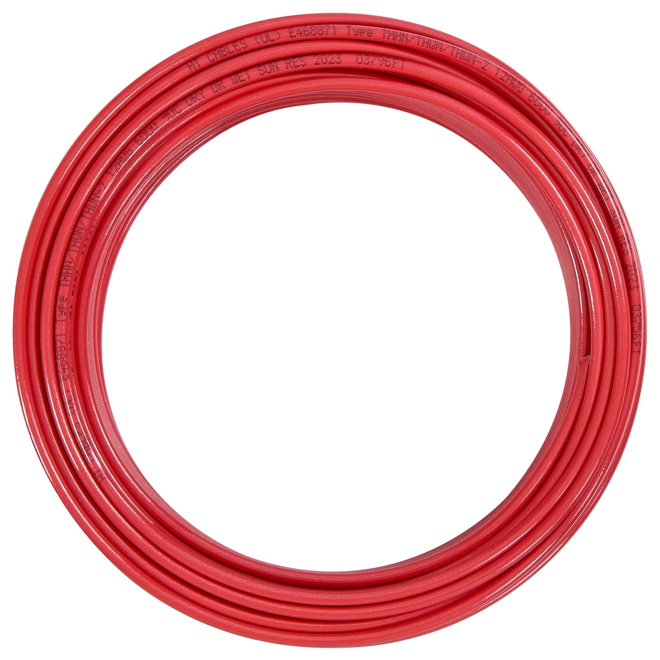 Maxxima 100 Ft. 14 AWG Red THHN Stranded Copper Electrical Wire, 600V