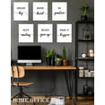 thumbnail image 6 of Drsoum Inspirational Office Wall Art Motivational Quotes Encouraging Sayings Framed Posters 8x10in, 6 of 6