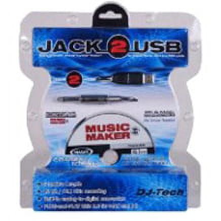 UPC: 0846903000552 | Fidek JACK to USB Cable Included Recording Software (jack2usb)