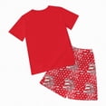 thumbnail image 7 of HCNTES Baby Boys Girls Independence Day Short Sleeved Two piece Set With Cute Cartoon Pattern Kids Girl Boy Spring Summer Outfit 2T 3T 4T 5T(H03-Red,6-7 Years), 7 of 7