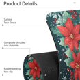 thumbnail image 4 of Yayeee Faucet Mat for Kitchen Sink 14.7" Diatomite Long Splash Guard Pad, Christmas Poinsettia, 2 Pack, 4 of 7