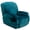Emerald Green, variant on Elastic Velvet Recliner Sofa Slipcover, Armchair Covers with Side Pocket, Non-Slip Furniture Protector, Silver Gray