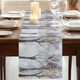 thumbnail image 3 of Boho Grey Tree Table Runner, Vintage Watercolor Trunk Branch Washable Cotton Linen Table Runners 72 Inches Long, Dresser Scarf Runner for Dining/Coffee/Kitchen/TV Stands/Cabinets 13''x72'', 3 of 9