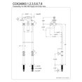 thumbnail image 5 of Kingston Brass CCK246K7 Essex Freestanding Clawfoot Tub Faucet Package with Supply Line, Brushed Brass, 5 of 7