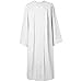 thumbnail image 3 of GraduatePro Baptism Choir Robe Adult Clergy Church Pastor Pulpit Robes Preachers Confirmation Robe Unisex White 45FF, 3 of 4