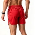thumbnail image 6 of StSilkitty Workout Shorts for Mens Solid Color Elastic Drawstring Athletic Shorts with Pockets Gym Running Shorts, 6 of 7
