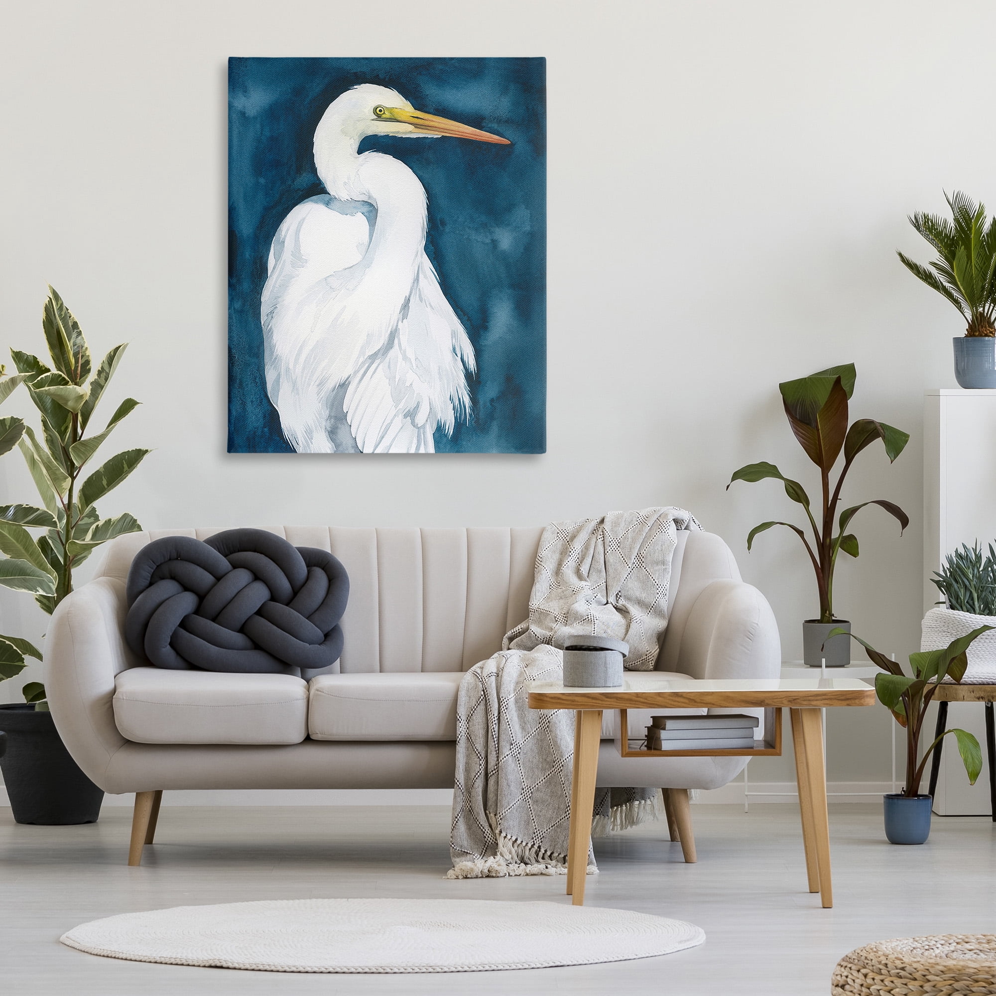 Stupell Industries Sea Bird Portrait Animals & Insects Painting Gallery Wrapped Canvas Art Print Wall Art, 36 x 48
