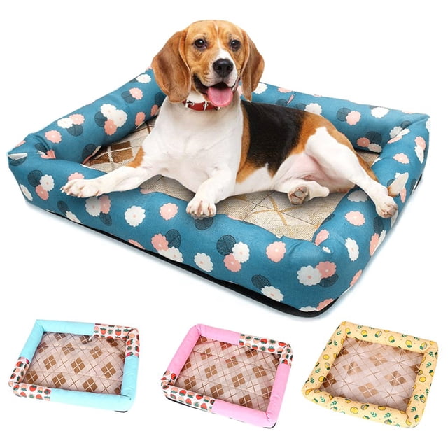 Summer Pet Dog Cat Cooling Sleeping Mat Strawberry Breathable Mattress Bad Pad