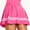 Hot Pink, variant on Womens Long Skirts Women's Basic Versatile Stretchy Flared Casual Mini Skater Skirt