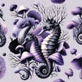 thumbnail image 5 of Ambesonne Purple Duvet Cover Set, Seahorse Dried Corals Motif, King, Pale Lilac Violet, 5 of 5