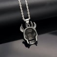 thumbnail image 5 of HOOUN Crâne Gothique Croix Faucheuse Collier Acier Inoxydable Chaîne Halloween Pendant, 5 of 5