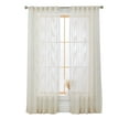 thumbnail image 6 of Better Homes & Gardens Embroidered Botanical Sheer Curtain, Single Panel, Papyrus Beige, 50" W x 84" L, 6 of 6