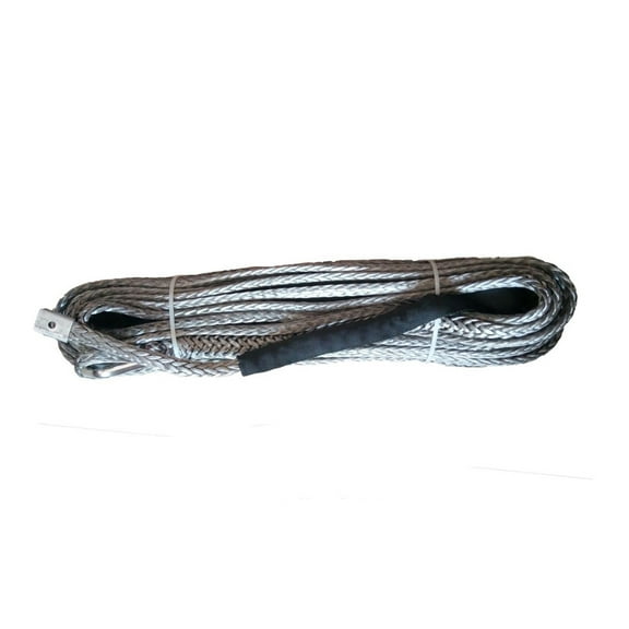 12mm X 12m Synthetic Winch Rope UHMWPE Cable For 4WD Off Road Vehicle ATV UTV SUV(Gray , Orange , Red) ,Great Compatibility