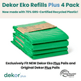 thumbnail image 3 of Diaper Dekor Eko Plus Refills, 4 Count | ONLY Eco-Friendly Diaper Pail Refills Made With 70% Recycled Materials | Quicker, Easier & More Cost Effective than Trash Bags, 3 of 6