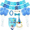 thumbnail image 3 of Pet Birthday Party Supplies, Birthday Hat Bandana Scarf with Cute Bow Tie, Flag, Balloons, Party Supplies Decorations, 3 of 8