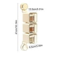 thumbnail image 3 of Organizadores y almacenamiento para armarios, juego de cajas giratorias para condimentos con ventosa para cocina, tarros de especias sellados para pared, caja de almacenamiento de condimentos tipo S A, 3 of 6