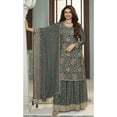 thumbnail image 2 of Ramadan Special Pakistani Swen Palazzo Suits Indian Designer Shalwar Kameez Dress ( Gray, XXS - 34 ), 2 of 5