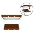 thumbnail image 2 of Garden Swing Canopy Seats Replacement Set 3 Seats Covers + Swing Canopy Cover, 2 of 11
