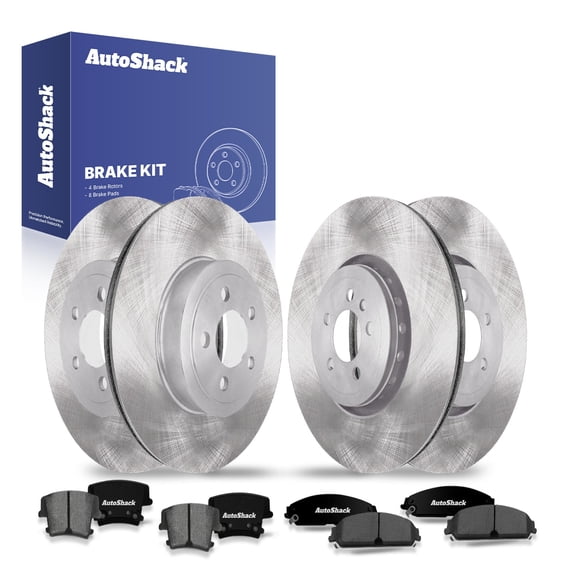 AutoShack Front & Rear Brake Rotors & Ceramic Pads for Dodge & Chrysler, Challenger 2017-2018, 2022 300 2015-2016, 2020, AWD RWD V6 3.6L V8 5.7L