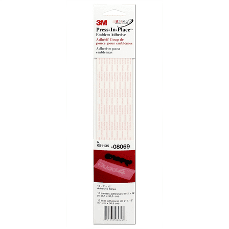 3M Automotive Emblem Press-In-Place Adhesive Tape, 2" x 12"