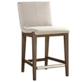 thumbnail image 2 of Home Square 26" Upholstered Counter Stool in Beige and Walnut - Set of 2, 2 of 8