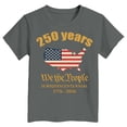thumbnail image 5 of mgoYE Girls Boy's American 250th Anniversary Printed Casual Sweatshirt 250 Years 1776–2026 Patriotic Shirt 250th Anniversary USA Shirt(Grey,2-3 Years), 5 of 5