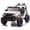 White, variant on Joyracer 12V Kids Ride on Car with Remote Control, 4-Wheel Suspension, Bluetooth Music, USB/MP3, LED Headlights, Slow Start, Electric Ride On Toy for Boys & Girls, Black
