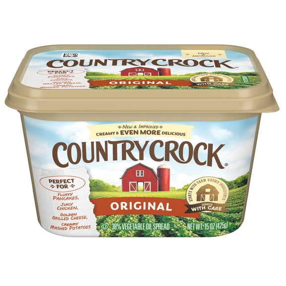 Country Crock Original Buttery Spread, 15 oz Tub (Refrigerated)