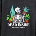 thumbnail image 3 of Instant Message - Dead Inside Loves Plants - Women's French Terry Long Sleeve Pullover, 3 of 6