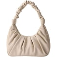 thumbnail image 2 of Women'S Ruched Hobo Handbag, Trendy Sofii Shoulder Bag, Small White Purse, 2 of 5