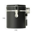 thumbnail image 3 of Latrodar Coffee Canister, Airtight Stainless Steel Kitchen Food Storage Container With Date And For Grounds Coffee,Beans, Tea, Flour, Cereal, Sugar(1.5L) Bla, 3 of 5