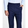 thumbnail image 3 of Men's Slim-Fit Plaid Performance Dress Pants Blue 36x29, 3 of 6