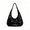 Black, variant on Embroidered Denim Hobo Bag for Women, Lightweight 3-Way Convertible Jean Crossbody Purse, Cute Crescent Shoulder Bag with Inner Pocket, Large Capacity Soft Denim Tote for School Travel Daily Use