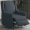 Dark Grey, variant on MUZZ Swivel Glider Push Back Recliner,Single Adjustable Reclining Chair with Breathable Durable Fabric for Living Room, Guest Room,Home Theater,Den,Office and Bedroom, Light Gray