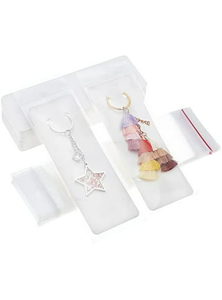 50pc Keychain Display Card Thicken Cardboard Paperboard Holder Stand Bag  for Earring Jewelry Small Business Packaging