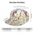 thumbnail image 4 of Susaid Autumn Garden Print Baseball Cap Hip Hop Style Flat Visor Adjustable Outdoor Cap Unisex Adjustable Breathable, 4 of 7