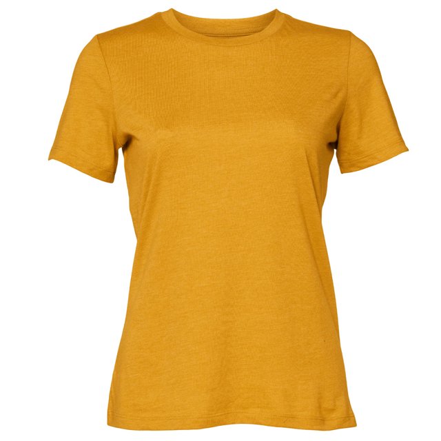 Bella + Canvas Womens Heather Jersey Relaxed Fit T-Shirt