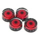 thumbnail image 4 of BRIGHTFUFU 4pcs GD17A Pedales amplificadores de control de pedal de efecto acrílico para bajo de guitarra eléctrica (negro y rojo), 4 of 8