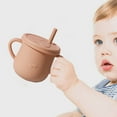 thumbnail image 4 of Clearance items! Silicone Cups With Straw Feeding Cups With 2 Handles And For Infants Random Designss For Drinks And Snacks, 4 of 5