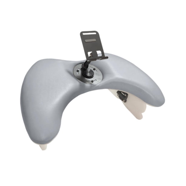 Almohada de apoyo para el brazo para manicura, cojín plegable de cuero PU para salón de uñas. Gris con soporte