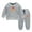 Grey, variant on Jamsmile Toddler Boys Outfit Sets Autumn Winter Dinosaur Print Zipper Sweatsuits Tops   Jogger Pants 2 Pieces Loose Childrens Boys Sets Tracksuits Clothes