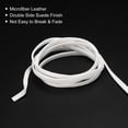 thumbnail image 4 of Uxcell 5.47 Yards 5mm Flat Leather Cord Suede String for DIY Crafts, White 5Pack, 4 of 6
