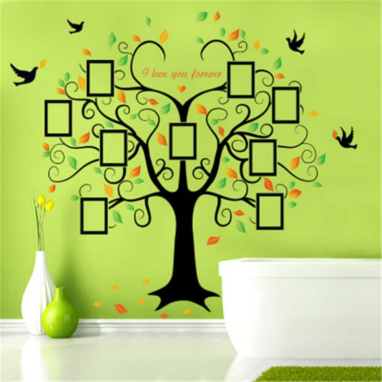  LSKOO Family Photo Frame Tree Wall Decals Family Tree