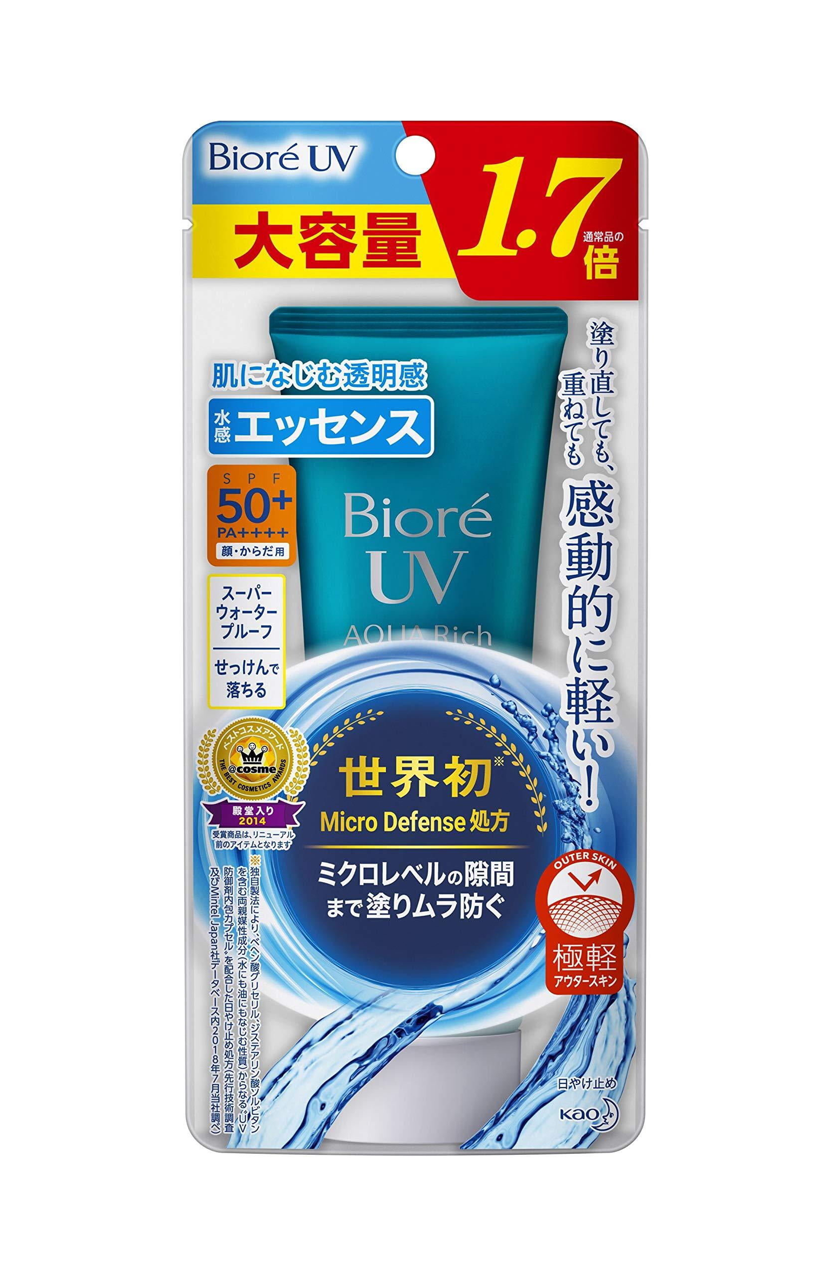 Biore UV Aqua Rich Watery 85 g (1.7 times the normal product) Sunscreen SPF 50 + / PA ++++【Large capacity】 2019 Ver
