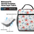 thumbnail image 4 of Pioneer Flower Floral Print Pattern Insulated Lunch Bag Teen,Lunch Bag Lunch Box for Men Women,Bento School Lunch Bag for Teen for Work,Picnic or Travel, 4 of 5
