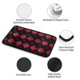 thumbnail image 5 of Car Handrails Box Pad 12.6 X 7.5 In Waterproof Non-Slip Wear-Resisting Durable Breathable Strong Tensile And Tensile Stretch Argyle Plaid Darkred_1, 5 of 7
