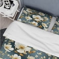 thumbnail image 4 of Designart "Ethereal White Floral Grace" Floral Bedding Covert Set - Cottage Bed Set With 2 Shams, 4 of 5
