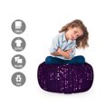 thumbnail image 2 of Abstract Storage Toy Bag Chair, Dotted Pattern of Many Size Abstract Illustration with Purple Tones, Stuffed Animal Organizer Washable Bag, Small Size, Dark Purple Fuchsia, by Ambesonne, 2 of 3